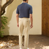 Cable Knit Short Sleeve Polo