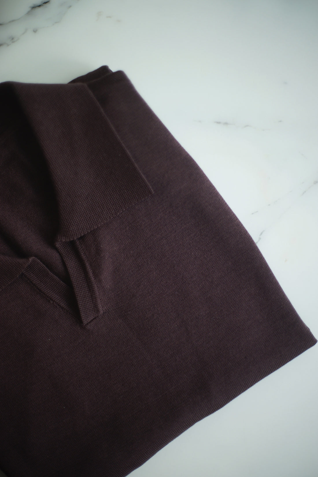 Short Sleeve Knitted Polo
