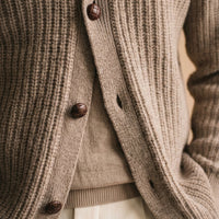 Cashmere Ribbed Cardigan Jacket