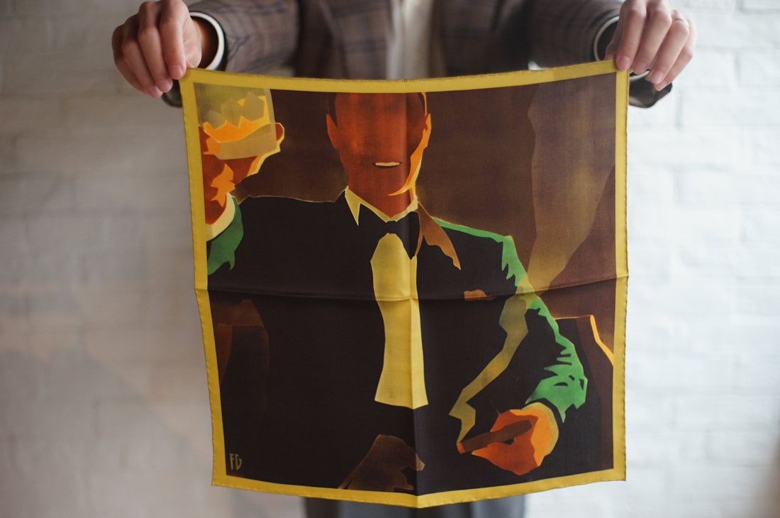'Dernier Verre' Pocket Square