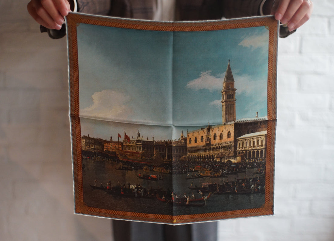 Venice: The Basin Of San Marco On Ascension Day Pocket square