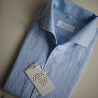 Sky Blue Linen Shirt