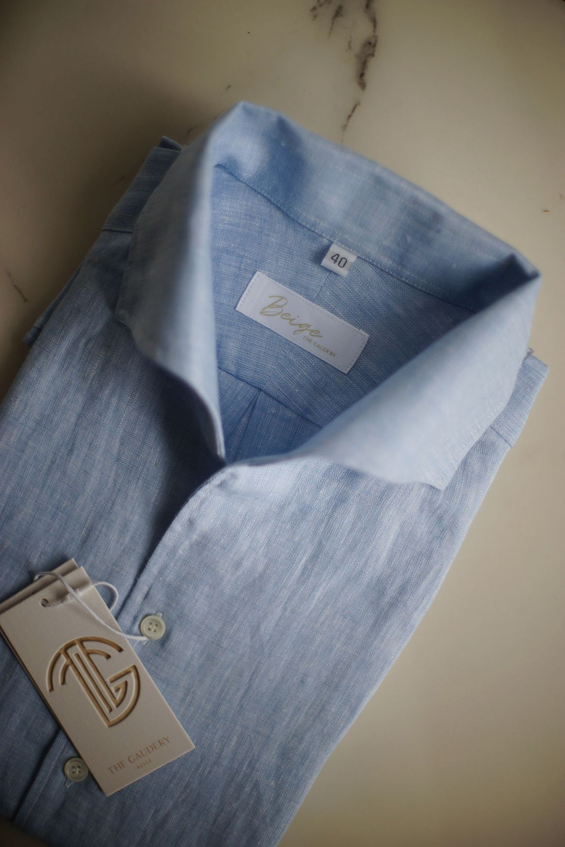 Sky Blue Linen Shirt