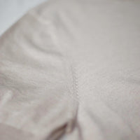 Short Sleeve Knitted Tee (Cream White, Sandstone)