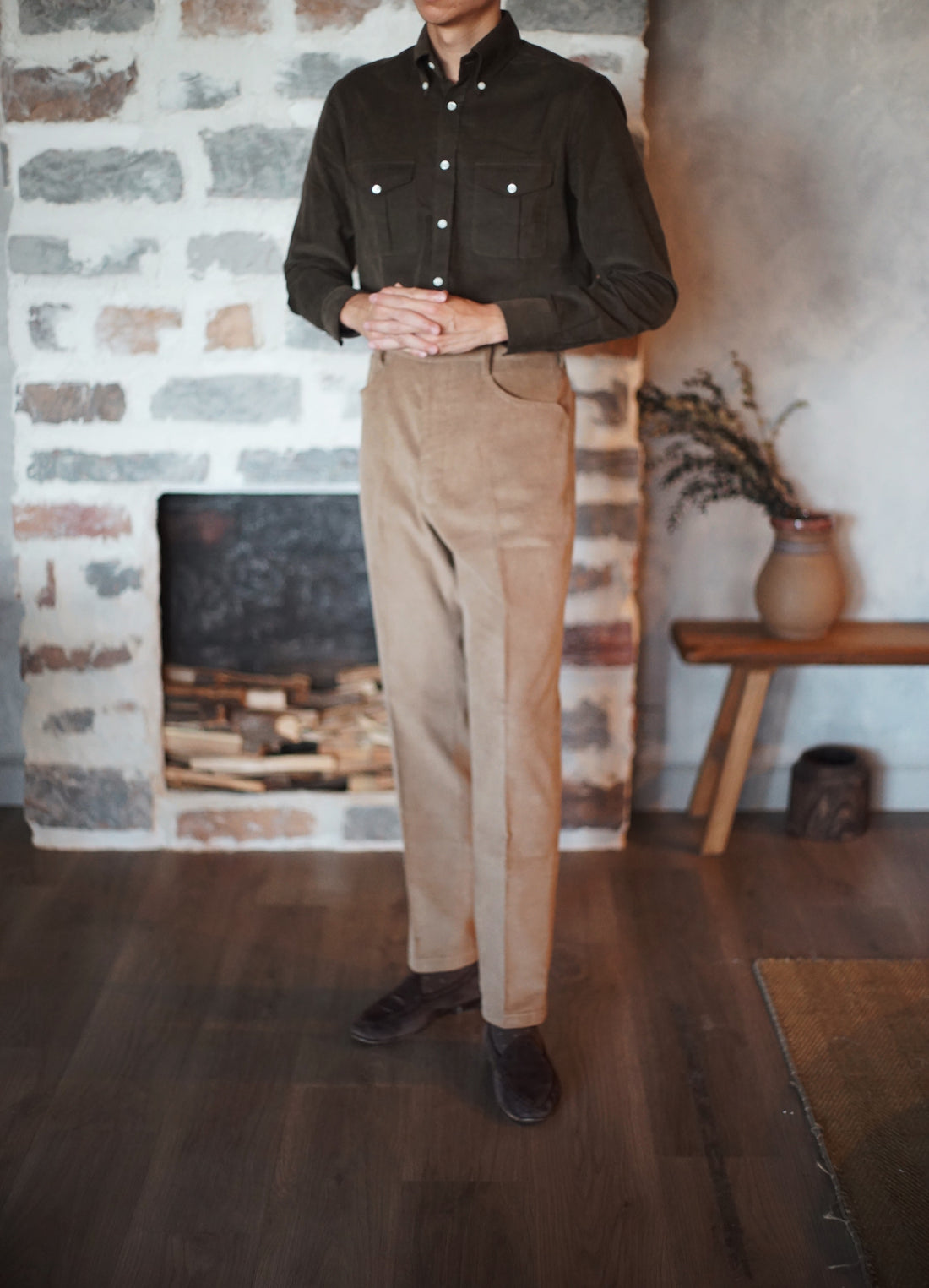 Brown Corduroy Dune Trousers