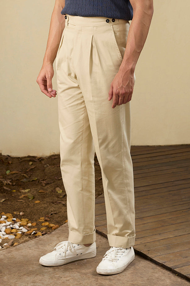 Cotton Kissing Pleated Chino