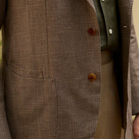 Brown Wool Linen POW Jacket