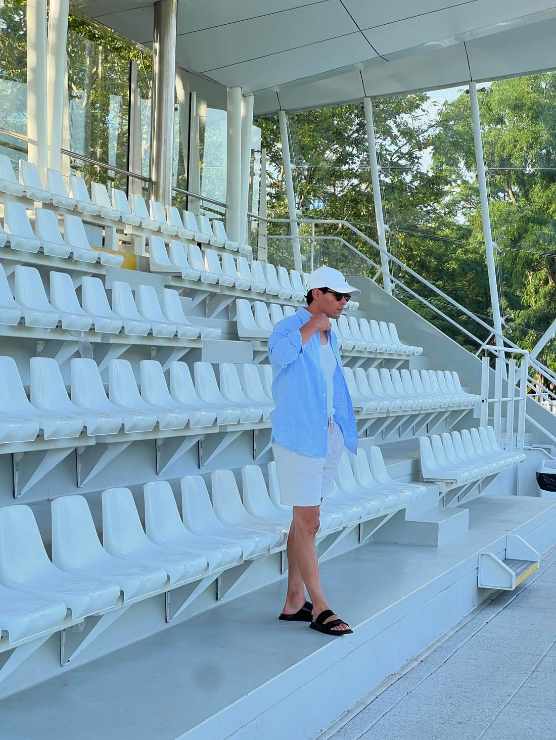 Sky Blue Linen Shirt