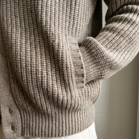 Cashmere Ribbed Cardigan Jacket