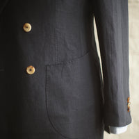 Maison Hellard - Navy Linen Sport Jacket [Made-to-Measure (MTM)]