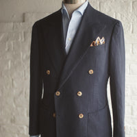 Maison Hellard - Navy Linen Sport Jacket [Made-to-Measure (MTM)]