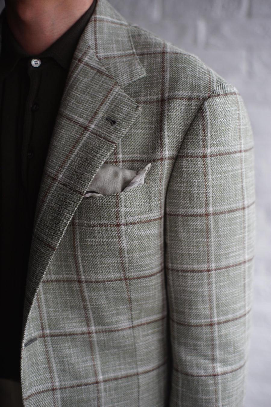 Caccioppoli - Pale Green Check Sport Jacket [Made-to-Measure (MTM)]