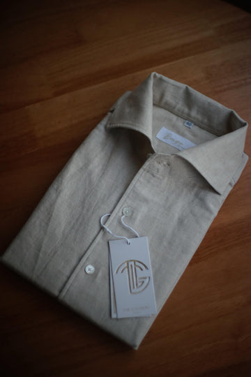 Sand Linen-Cotton Shirt