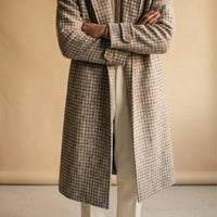 Meltham Mills Undyed Shetland Wool Raglan Overcoat [Made-to-Measure (MTM)]