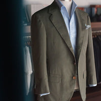 Caccioppoli - Olive Cotton Sport Jacket [Made-to-Measure (MTM)]