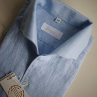 Sky Blue Linen Shirt