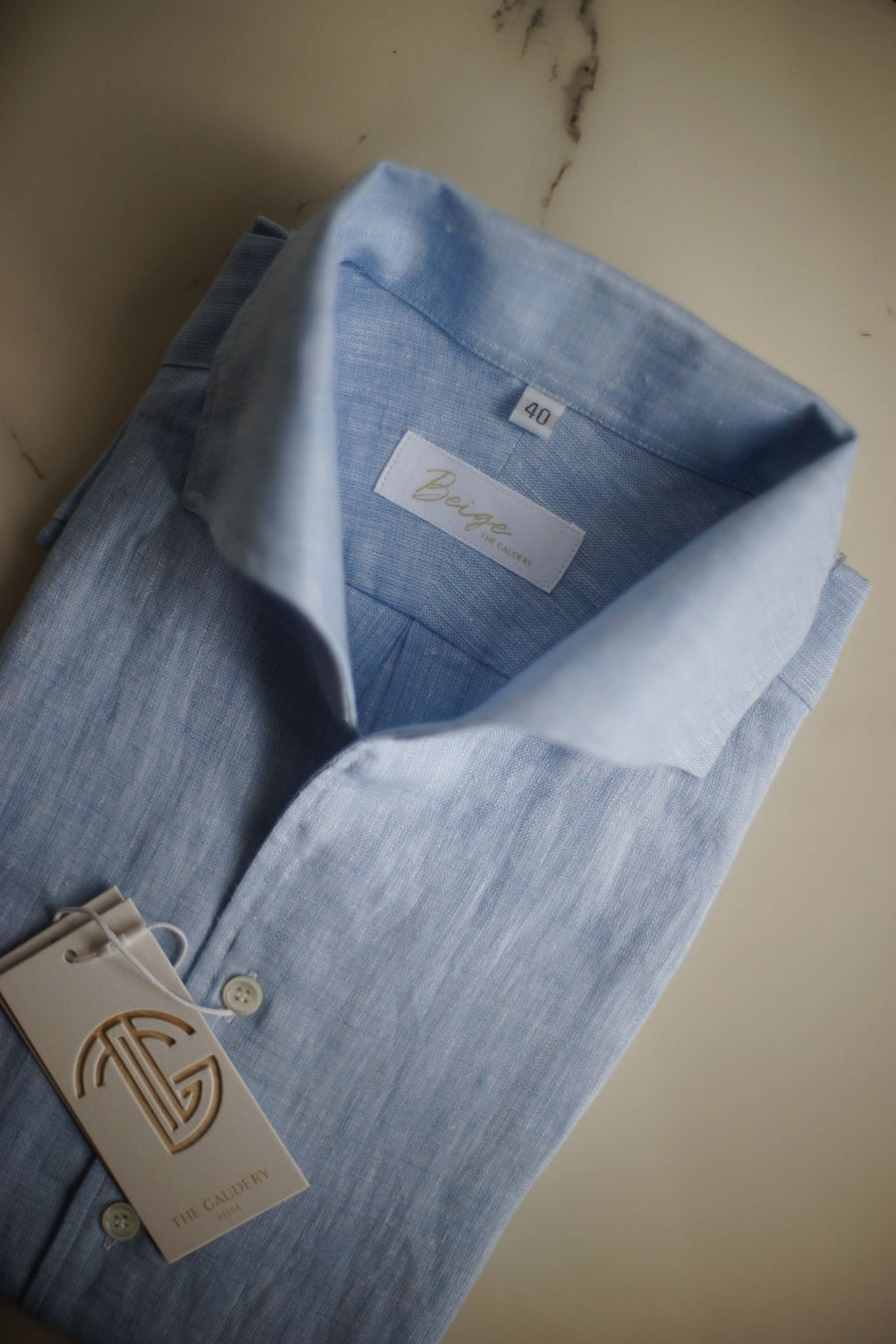 Sky Blue Linen Shirt