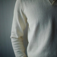 Ecru White Long Sleeve Polo