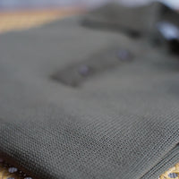 Olive Low Gauge Knit Polo