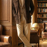 Chocolate Brown Lamb Suede Field Jacket [Made-to-Measure (MTM)]