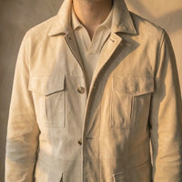 Sand Lamb Suede Field Jacket [Made-to-Measure (MTM)]