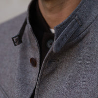 Brown Herringbone Teba Field Jacket