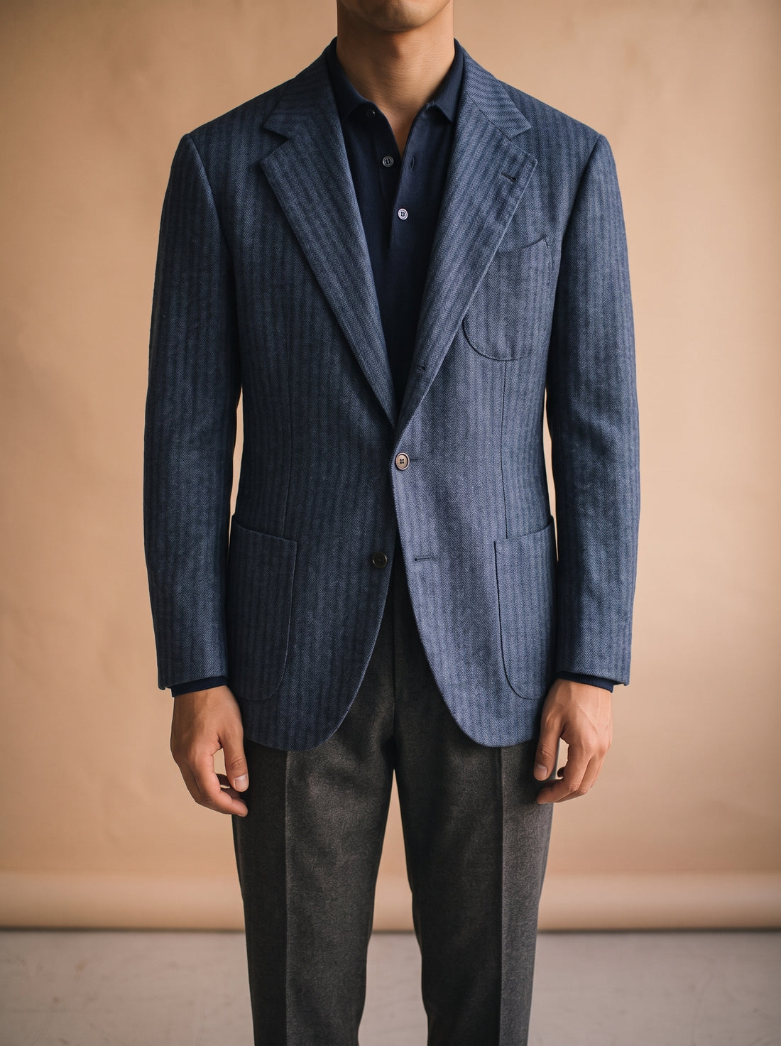 The Superfine Merino Long-Sleeve Knit Polo