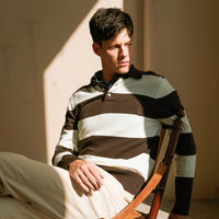 Ivy Stripe Long Sleeve Polo