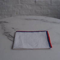 Sera Fine Silk - Red Double Linen Pocket Square