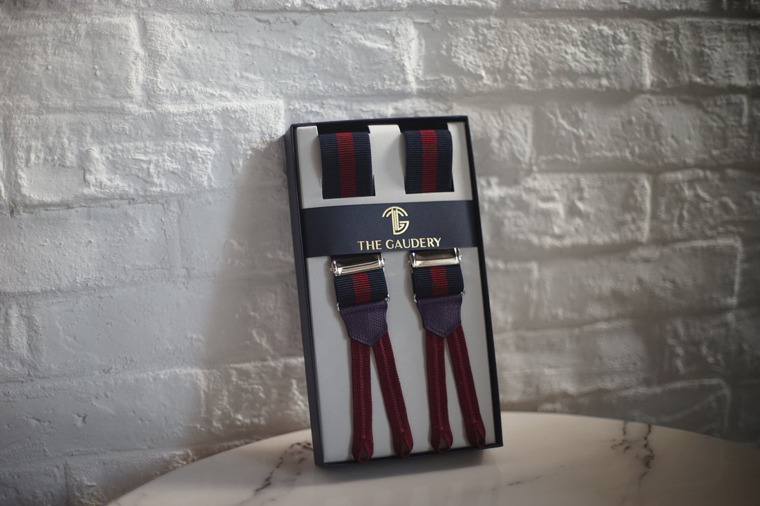 Suspenders (Red / Navy)
