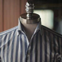 Cotton Blue Striped Shirt [Made-to-Measure (MTM)]