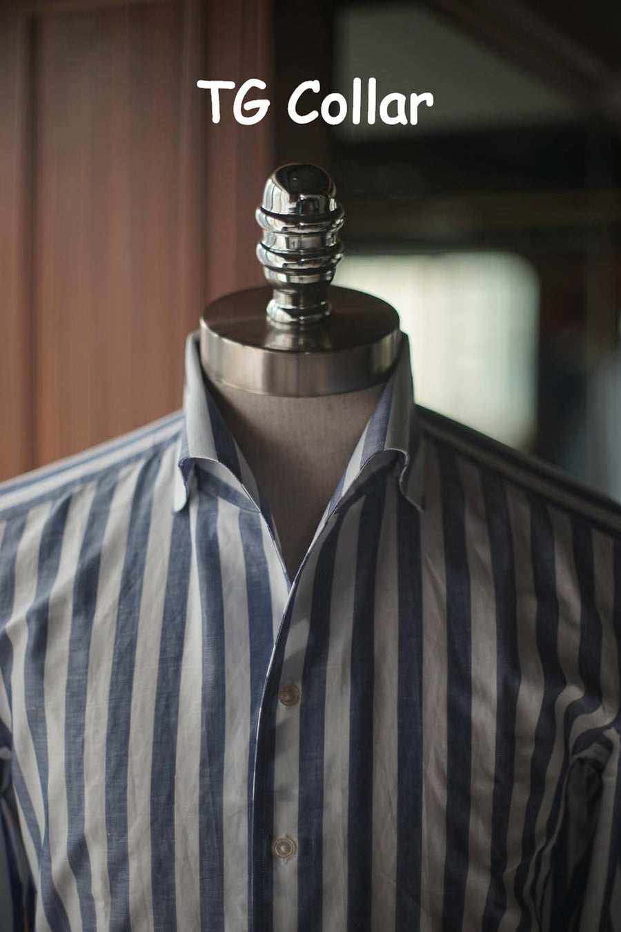 Cotton Blue Striped Shirt [Made-to-Measure (MTM)]