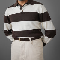 Ivy Stripe Long Sleeve Polo