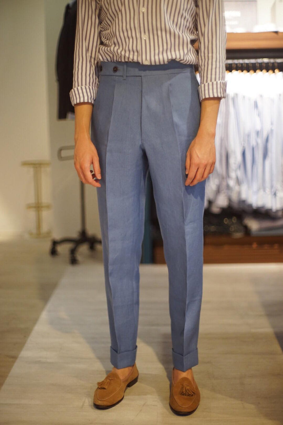 HFW Tropical Linen Trousers [Made-to-Measure (MTM)] – The Gaudery