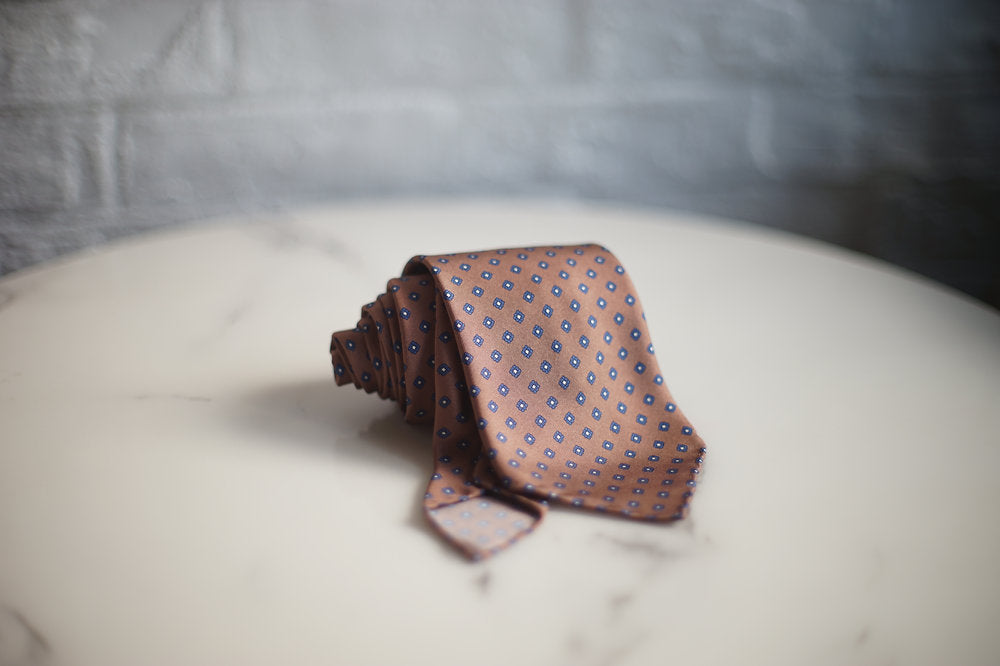 The Gaudery -  Brown Silk Tie
