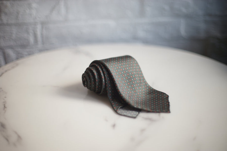 The Gaudery - Olive silk Tie